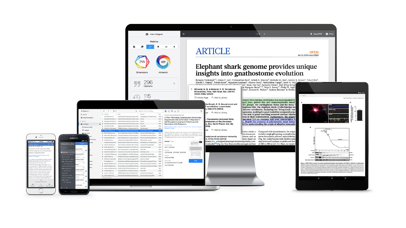 Cluster of devices for compatible with Papers